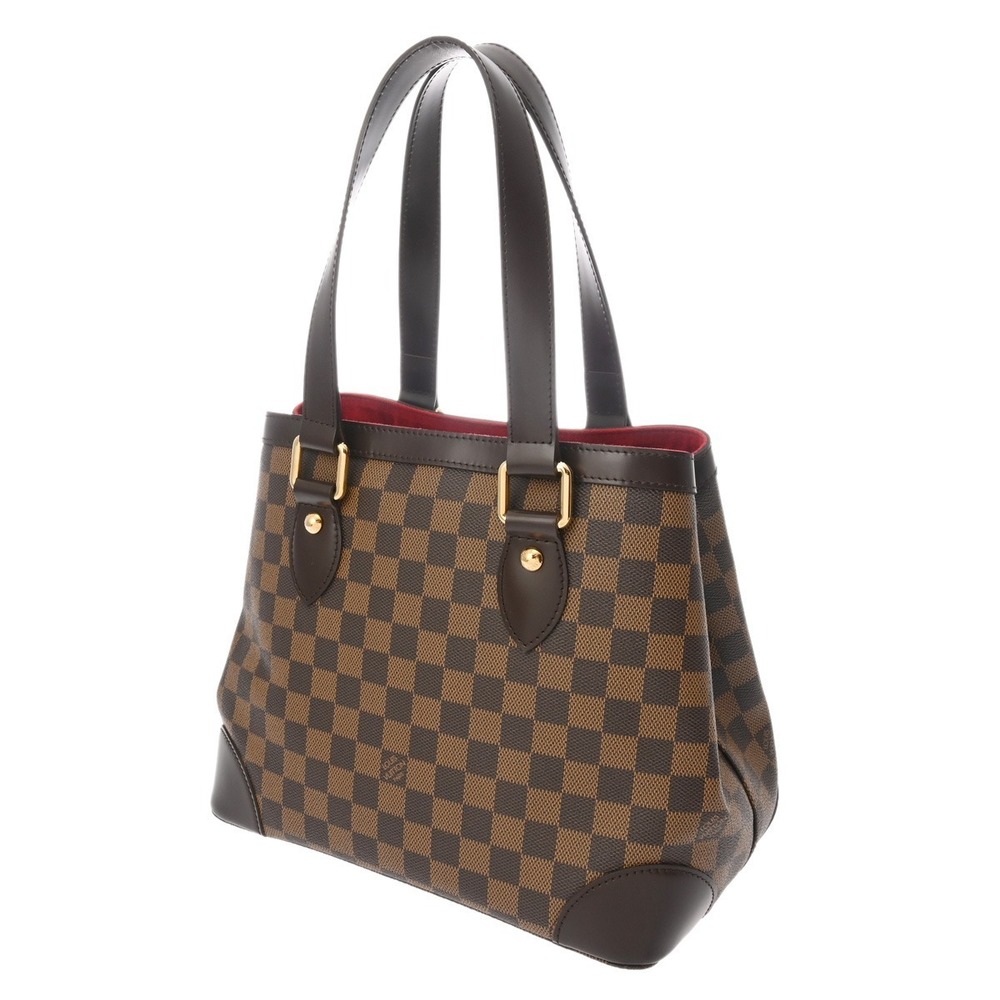 Louis Vuitton Damier Canvas Brown Hampstead Handbag